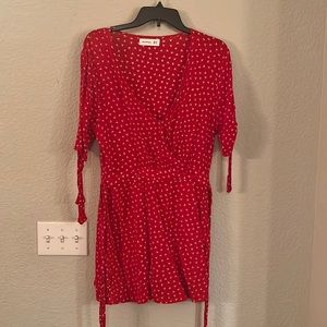 FAITHFUL Red Floral Dress